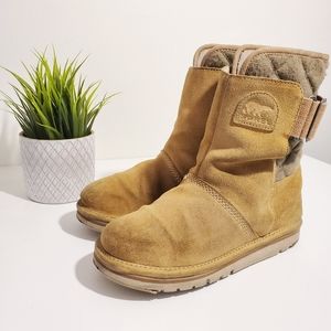 Sorel suede and wool womens boots